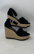 Load image into Gallery viewer, Stuart Weitzman Womens Soho Beige Black Suede Espadrille Sandals Size 10.5M
