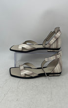 Load image into Gallery viewer, Franco Sarto Womens Elisa White Animal Print Ankle Strap Sandals Size 9.5 M
