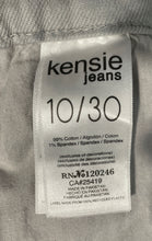 Load image into Gallery viewer, Kensie Womens Gray Light Was Luxe Stretch High Rise Wide-Leg Jeans Size 10/30
