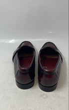 Load image into Gallery viewer, Cole Haan Mens Burgundy Leather Moc Toe Slip-On Penny Loafer Shoes Size 8
