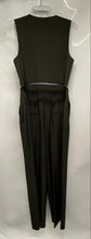 Load image into Gallery viewer, MNG Womens Green Striped Sleeveless V-Neck One-Piece Jumpsuit Size M With Tag
