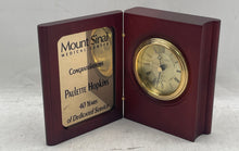 Load image into Gallery viewer, Stuart Austin Quartz Mahogany Book Roman Numerals Desk Clock Not Tested
