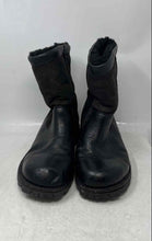 Load image into Gallery viewer, UGG Mens Black Leather Closed Toe Ankle Pull On Snow Boots Size 9
