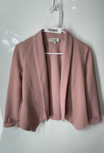 Load image into Gallery viewer, Charlotte Russe Womens Pink Long Sleeve Open Front Cropped Jacket Size S
