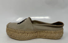 Load image into Gallery viewer, Authentic Tory Burch Womens Everly Brown Gray Espadrille Shoes 6.5M Damaged Worn
