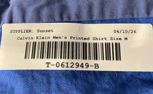 Load image into Gallery viewer, Calvin Klein Mens Blue Check Infinite Slim Fit Button-Up Shirt Size M
