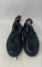 Load image into Gallery viewer, Del Toro Mens Blue Patent Leather Lace-Up Chukka Sneaker Shoes Size 10
