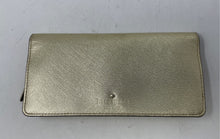 Load image into Gallery viewer, Kate Spade New York Womens Gold-Tone Mini Travel Zip-Around Wallet
