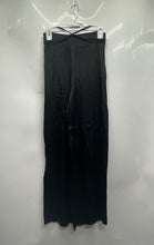 Load image into Gallery viewer, Zara Womens Black Flat Front Tie Waist Wide-Leg Trouser Pants Size XS
