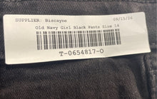 Load image into Gallery viewer, Old Navy Girls Black Dark Wash Built In Flex Straight Leg Jeans Size 14
