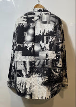 Load image into Gallery viewer, Authentic Armani Exchange Mens Black White Printed Button-Up Shirt Size XXL
