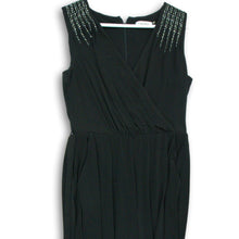 Load image into Gallery viewer, Calvin Klein Womens Black Sleeveless V Neck Back Zip Belted Jumpsuit Size 4
