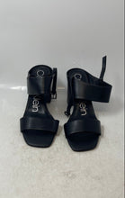 Load image into Gallery viewer, Calvin Klein Womens Qeelin Black Block Heel Adjustable Slingback Sandals Size 8
