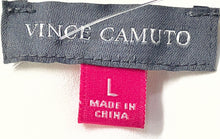 Load image into Gallery viewer, Vince Camuto Womens White Pullover Round Neck 3/4 Sleeve Wrap Blouse Top Size L
