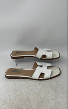 Load image into Gallery viewer, Steven New York Womens Harlien White Open Toe Slip-On Slide Sandals Size 9.5 M
