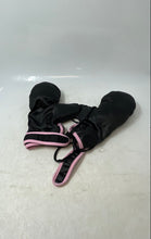 Load image into Gallery viewer, Womens Black And Pink Trim Fabric Long Wrist Wrap Straps Training Boxing Gloves
