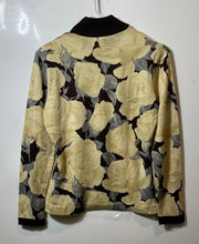 Load image into Gallery viewer, Unbranded Womens Beige Floral Print Knitted Mock Neck Blouse Top Size 6
