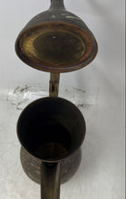 Load image into Gallery viewer, Antique Vintage Brass Engraved Tableware Scroll Handle Dallah Coffee Pot w/ Lid
