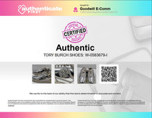 Load image into Gallery viewer, Authentic Tory Burch Womens Clover Court Silver-Tone Sneakers Shoes Size 6.5 M
