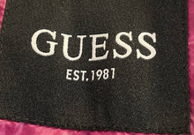 Load image into Gallery viewer, Guess Womens Pink Long Sleeve Front Pockets Full-Zip Puffer Jacket Size M
