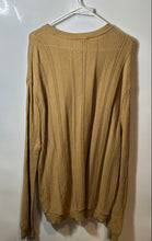 Load image into Gallery viewer, Express Mens Brown Textured Striped Crew Neck Pullover Sweater Size XL
