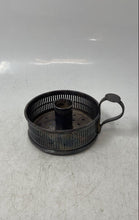 Load image into Gallery viewer, Silver-Tone Engraved Home Decorative Scroll Handle Chamberstick Candle Holder
