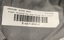Load image into Gallery viewer, Armani Exchange Mens Gray And White Long Sleeve Collared Button-Up Shirt Size S
