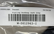 Load image into Gallery viewer, Kipling Mens Dark Gray Charm Adjustable Strap Shoulder Backpack
