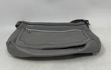 Load image into Gallery viewer, Relic Womens Gray Leather Adjustable Strap Outer Pocket Zip Top Crossbody Bag
