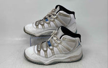 Load image into Gallery viewer, Nike Boys Air Jordan 11 Retro 378039-104 White Blue Sneaker Shoes Size 2Y
