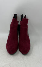 Load image into Gallery viewer, G By Guess Womens Burgundy Suede Back Zip High Heel Ankle Booties Size 9.5 M
