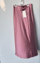 Load image into Gallery viewer, Zara Womens Pink Flat Front Stretch Side Zip Maxi Skirt Size XS With Tag
