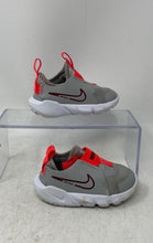 Load image into Gallery viewer, Nike Kids Flex Runner 2 DJ6039-009 Gray Red Slip-On Sneaker Shoes Size 6C

