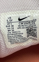 Load image into Gallery viewer, Nike Girls Air Max Bolt CW1626-501 White And Orange Tennis Shoes Size 5.5Y
