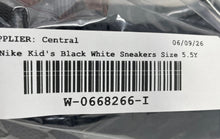 Load image into Gallery viewer, Nike Boys Crater Impact DB3551-001 Black White Lace-Up Low Top Sneakers Sz 5.5Y
