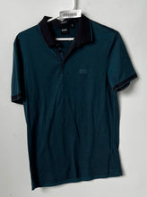 Load image into Gallery viewer, Hugo Boss Mens Blue Regular Fit Short Sleeve Collared Polo Shirt Size S
