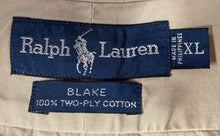 Load image into Gallery viewer, Ralph Lauren Mens Khaki Cotton Long Sleeve Collared Button-Up Shirt Size XL

