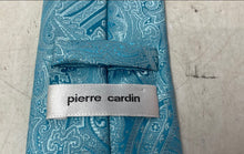 Load image into Gallery viewer, Pierre Cardin Mens Light Turquoise Paisley Print Adjustable Formal Designer Tie
