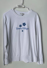 Load image into Gallery viewer, Tommy Hilfiger Womens White Long Sleeve Crew Neck Pullover Sweatshirt Size M
