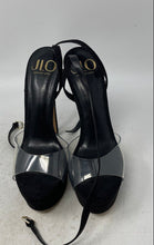 Load image into Gallery viewer, Jennifer Lopez Womens Black Open Toe Stiletto Platform Heels Size 8.5M
