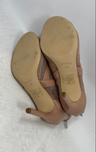 Load image into Gallery viewer, Nine West Womens Ira 2 Taupe Peep Toe Back Zip Stiletto Ankle Booties Size 8M
