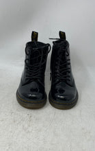 Load image into Gallery viewer, Dr.Martens Kids Black Lace-Up Round Toe Ankle Combat Boots Size 9
