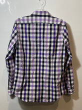 Load image into Gallery viewer, Express Mens Multicolor Plaid Cotton Long Sleeve Collared Dress Shirt Size M
