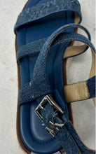 Load image into Gallery viewer, Michael Kors Womens Lynn MV24L Blue Open Toe Espadrille Sandals Size 7.5 M
