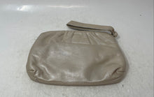 Load image into Gallery viewer, Barbara Bolan Womens Beige Silver-Tone Wavy Striped Leather Wristlet Wallet
