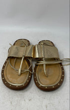 Load image into Gallery viewer, Michael Kors Womens Brown Flat Ankle Strap Sandals Size 8.5M
