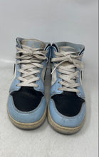 Load image into Gallery viewer, Nike Kids Air Jordan 1 Mid White Blue Black Lace-Up Sneaker Shoes Size 6Y
