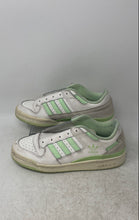 Load image into Gallery viewer, Adidas Womens Forum Low CL IG1427 White Lime Green Tennis Shoes Sz 7.5 No Laces
