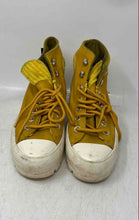 Load image into Gallery viewer, Converse Womens Yellow Leather Lace-Up Platform Ankle Boots Size 6
