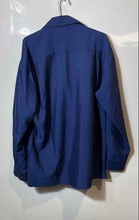 Load image into Gallery viewer, Bugatchi Uomo Mens Blue Long Sleeve Spread Collar Button-Up Shirt Size Large
